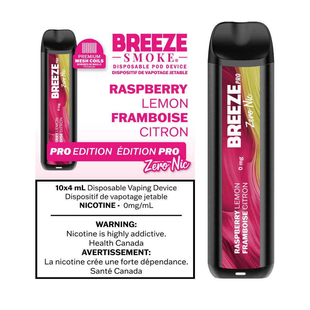 Breeze Pro Zero Nic 2000 Puffs 4mL Disposable Vape – 10ct (4) Breeze Pro Zero Nic 2000 Puffs 4mL Disposable Vape – 10ct (4)