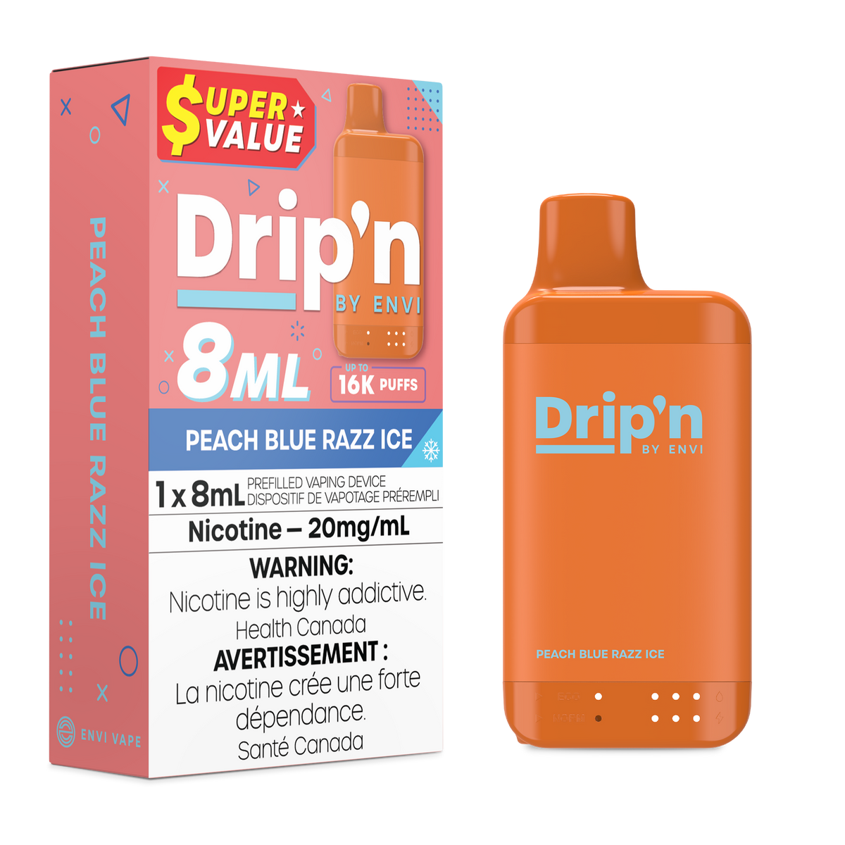 Dripn_8mL_MAY2025_Device_SP-PeachBlueRazzIce Dripn_8mL_MAY2025_Device_SP-PeachBlueRazzIce
